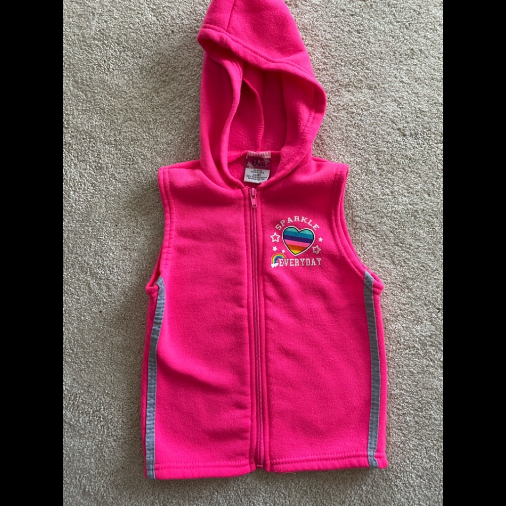 DIVA sleeveless vest hot pink
